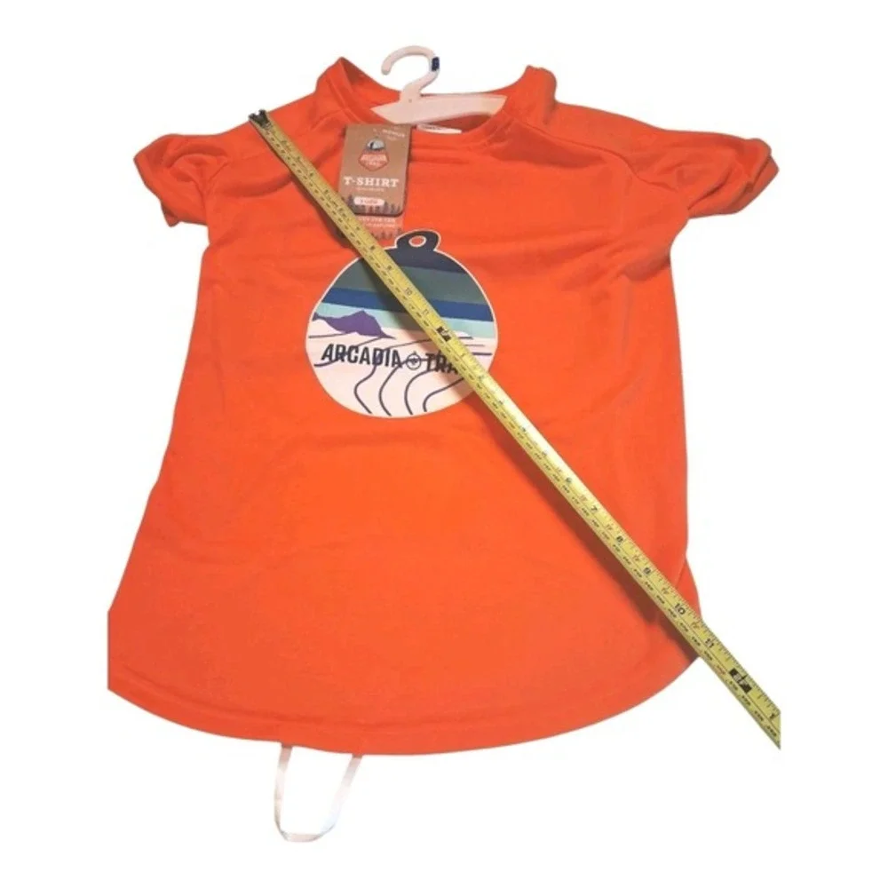 Arcadia Trail Eco-Friendly‎ Dog T-Shirt XL- Orange Tree Logo 100% Recycled NWT